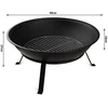 Lauko židinys su stovu ir grotelėmis, 55 cm