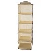 Pakabinamas lentynų organizatorius 30x30x100 cm, 5 lentynų