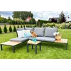 Terasos baldai LAGOS lauko kampinė sofa su moduline konstrukcija