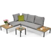 Terasos baldai LAGOS lauko kampinė sofa su moduline konstrukcija