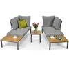 Terasos baldai LAGOS lauko kampinė sofa su moduline konstrukcija