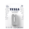 Baterija Tesla 9V Sidabrinis+ Alkaline 6LR61 580 mAh (1 vnt) (13090120)