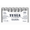 TESLA Alkalinė baterija LR03 Sidabrinis+ 1.5V 24 vnt.