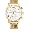 TOMMY HILFIGER VYRŲ LAIKRODIS 1710403 KANE BALTA / AUKSINĖ