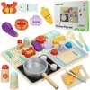 Tooky Toy Medinė Virtuvė su Priedais - Mažo Šefuko Rinkinys