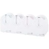 Toothbrush organiser cups toothpaste dispenser