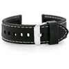 Pacific U20 rubber watch strap - juodas/baltas 26mm