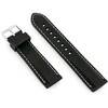 Pacific U20 rubber watch strap - juodas/baltas 26mm