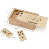 Viga Toys VIGA medinis domino 2in1 Gyvūnai ir skaičiai