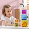 Viga medinis piramidės galvosūkis blokuoja Sorterio montessori