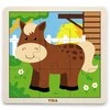 Viga Toys „Viga“ patogus medinis dėlionės arklys 9 elementai