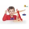 Viga Toys Medinė parduotuvės svarstyklė | Su 6 svoriais