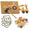 Viga Toys Medinė Priešpaskaita Statybos Transportas 45 Elementai