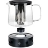 Vilde Arbatos Virdulys su Filtru 1,5 l - Stiklinis Kavos ir Arbatos Puodelis - Infuser - Arbatos Sietelis
