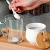 Vilde cukrinė keraminė su šaukšteliu 250 ml balta