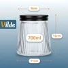 Vilde Maisto saugojimo indas 700 ml Stiklinis su dangteliu