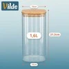 Vilde maisto saugojimo indas su mediniu dangčiu 1,6 l - Indas sausiems produktams