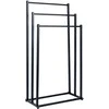 Vilde Metalinis Stovas Rankšluosčiams Juodas 44x21x86 cm