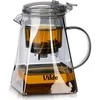 Vilde Stiklinis Arbatinukas 880 ml su Filtru
