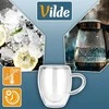 Vilde Termo stiklinės 320 ml Dvigubas sienelės dizainas