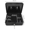 ISO TRADE Metalinis pinigų dėžutė Juoda Lockable 30x24x9cm