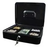 ISO TRADE Metalinis pinigų dėžutė Juoda Lockable 30x24x9cm