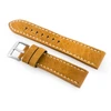 Odinis laikrodžio dirželis „Pacific W48“ – PREMIUM – camel/baltas – 24 mm