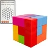 WOOPIE 3D Magnetiniai Tetris Kubai su Kortelėmis