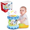 Woopie Baby WOOPIE Muzikinis Bębenėlis Projektorius 3w1 Muzikinė Žaislas Kūdikiams + Riedantis Volelis Mokymuisi Ridenti