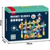 WOOPIE Magnetinės Konstruktoriaus Kaladėlės 3D su Kamuoliukų Toru