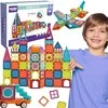 Woopie Magnetiniai Blokai 3D: Traukinio Rinkinys 71vnt.