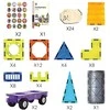 Magnetinis konstruktorius 3D pilis ir transporto priemonės WOOPIE 71vnt