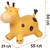 Woopie Šokinėjantis Girafo Guminis Žaislas Geltonas + Pompą