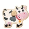 Woopie Žalias Medinės Puzzlės Montessori Ūkis su Tvirtinimo Detalėmis