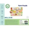 Woopie Žalias Medinės Puzzlės Montessori Ūkis su Tvirtinimo Detalėmis