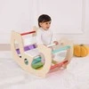 Medinis Montessori balansinis supynės tiltelis WOOPIE Žalias