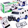 Žaislų automobilių policijos „Piggy Bank“ bankomatų saugus