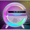 3in1 5W Garso kolonėlė su RGB apšvietimu ir belaidžiu įkrovimu