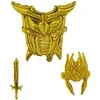 Armor theme pripučiamų šarvų rinkinys, auksinė spalva
