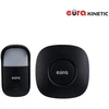 Bevielis kinetinis durų skambutis Eura WDP-52A3 Juodas
