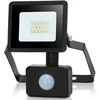 LED lempa su judesio jutikliu 10W 4000K 198442 (juodos spalvos)