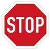 STOP ženklas montuojamas ant užtvaros svirties