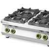 4 degiklių stalinė dujinė viryklė Kitchen Line 2x 6kW 2x 3,5kW Hendi 227381