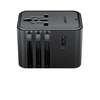 Acefast Adapteris kelioninis kroviklis jungiama į tinklą USB-C USB-A AC EU US UK AU - juoda