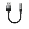 Acefast J13 USB-A to 3.5mm mini jack adapter - juodas