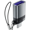 Acefast J7 USB-A - USB-C adapteris - pilkas