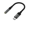 Acefast J12 USB-C to 3.5mm mini jack adapter - juodas