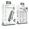 Acefast Hub doko stotelė 5w1 USB-C - USB-A USB-C HDMI 4K 60Hz PD 90W - pilka
