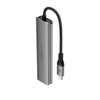 Acefast Hub doko stotelė 6w1 USB-C - UAB-A USB-C HDMI SD 4K 60Hz PD 90W - pilka