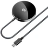 Acefast E24 Qi2 15W magnetinis indukcinis įkroviklis su 1,2 m USB-C laidu - Juodas
